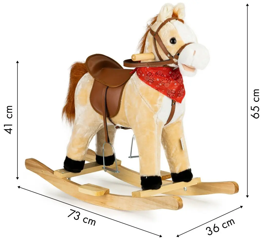 Игрушка-качалка Ecotoys XL-106 (Beige) - 8