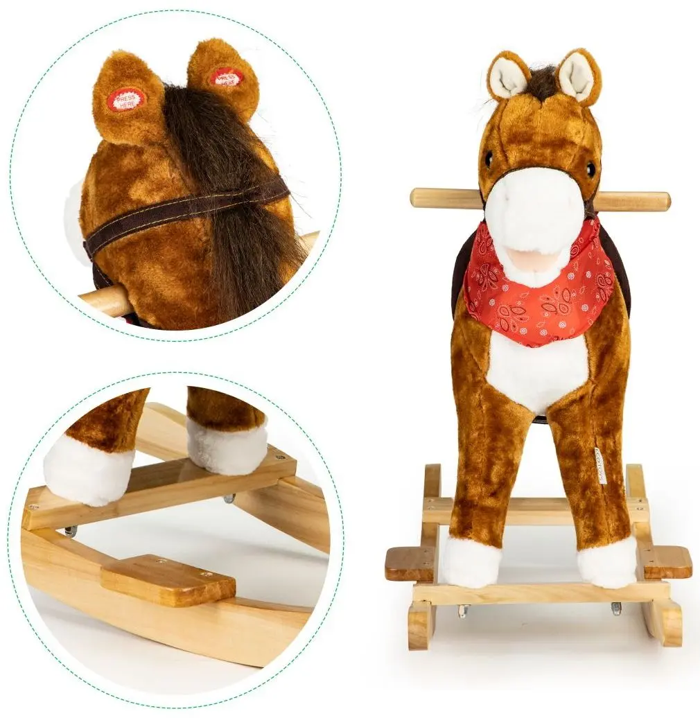 Игрушка-качалка Ecotoys XL-106 (Brown) - 8