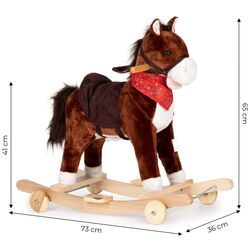 Игрушка-качалка Ecotoys XL-106W (Brown) Thumb