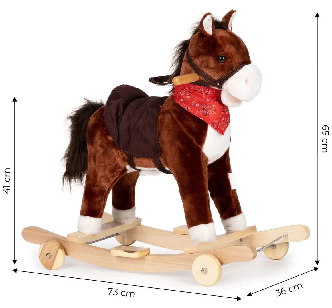 Игрушка-качалка Ecotoys XL-106W (Brown) - 3