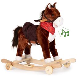 Игрушка-качалка Ecotoys XL-106W (Brown) Thumb