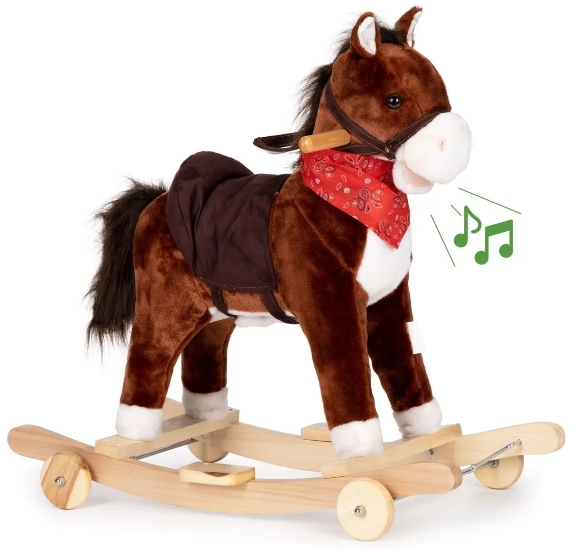 Игрушка-качалка Ecotoys XL-106W (Brown) - 4