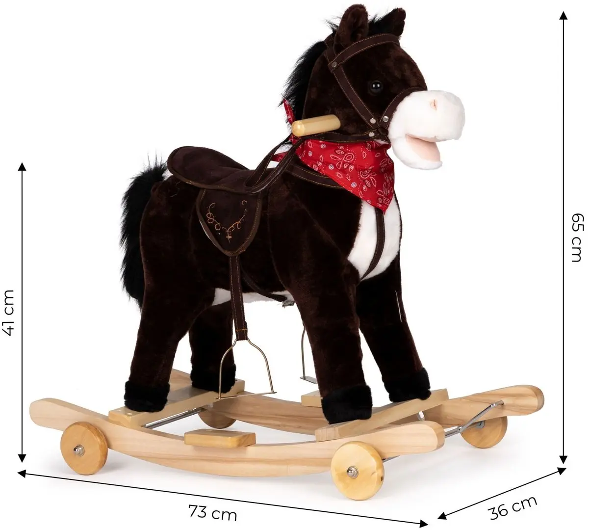 Игрушка-качалка Ecotoys XL-106W (Chocolate) - 7