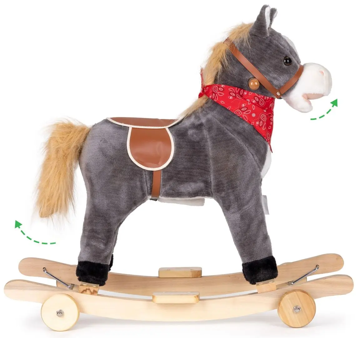 Игрушка-качалка Ecotoys XL-106W (Gray) - 6