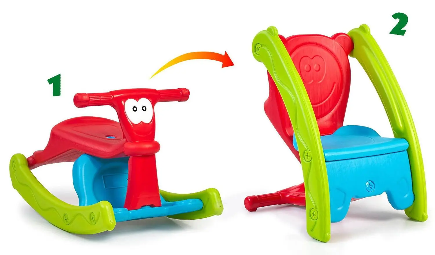 Jucarie-balansoar Feber Sway&Seat FEB02000 (Red/Green)