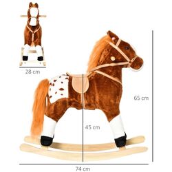 Игрушка-качалка Homcom 330-004BN (Brown) Thumb