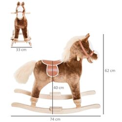 Игрушка-качалка Homcom 330-091 (Brown) Thumb