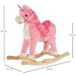 Игрушка-качалка Homcom 330-104 (Pink) Thumb