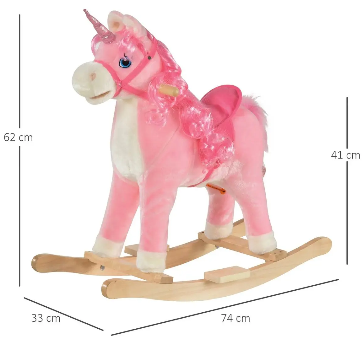 Игрушка-качалка Homcom 330-104 (Pink)