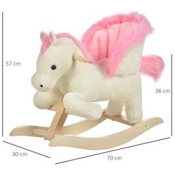 Игрушка-качалка Homcom 330-114 (White/Pink) Thumb