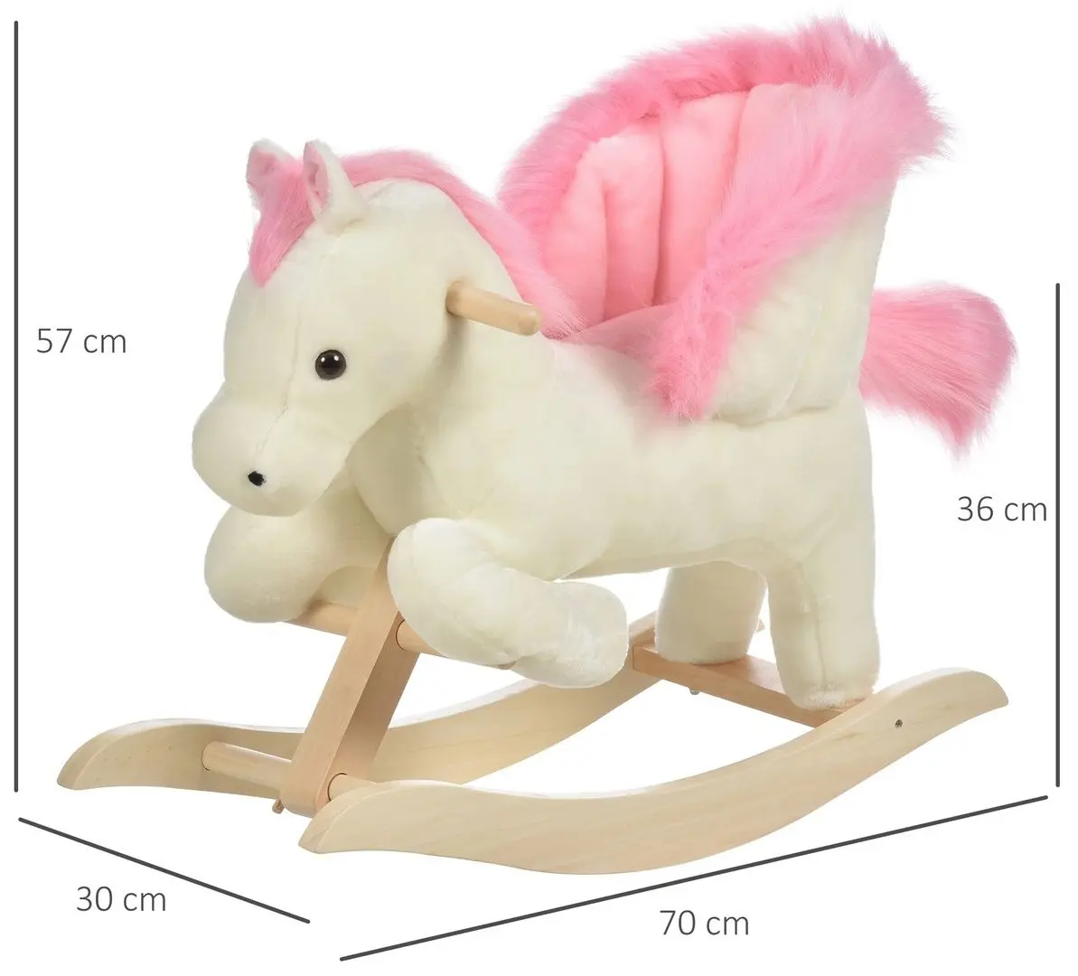 Игрушка-качалка Homcom 330-114 (White/Pink) - 4