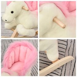 Игрушка-качалка Homcom 330-114 (White/Pink) Thumb