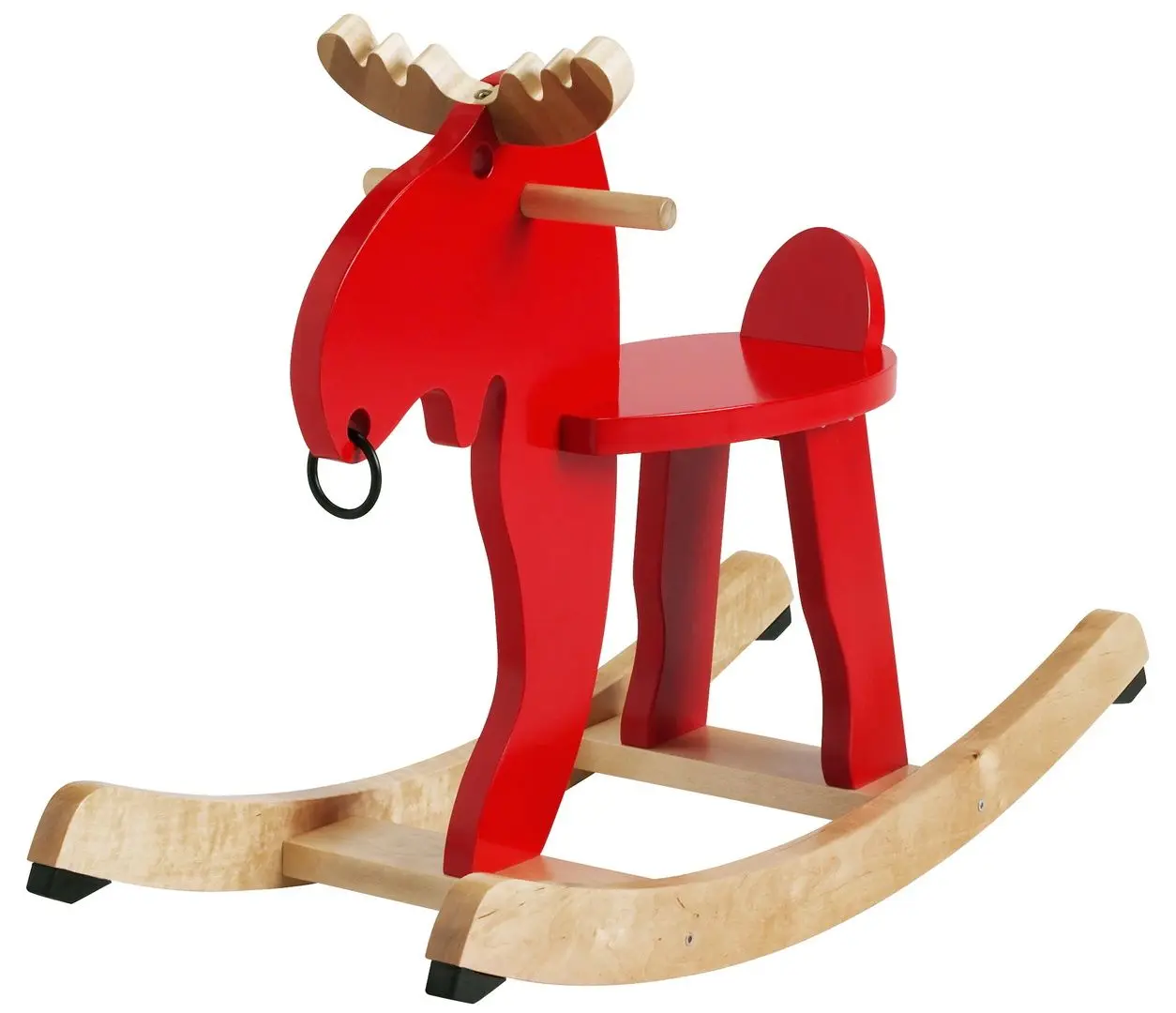 Лось-качалка Ikea Ekorre каучуковое дерево (Красный)