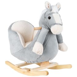 Balansoar Kikka Boo Horse with seat (Grey)