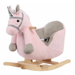 Balansoar Kikka Boo Horse with seat (Pink)