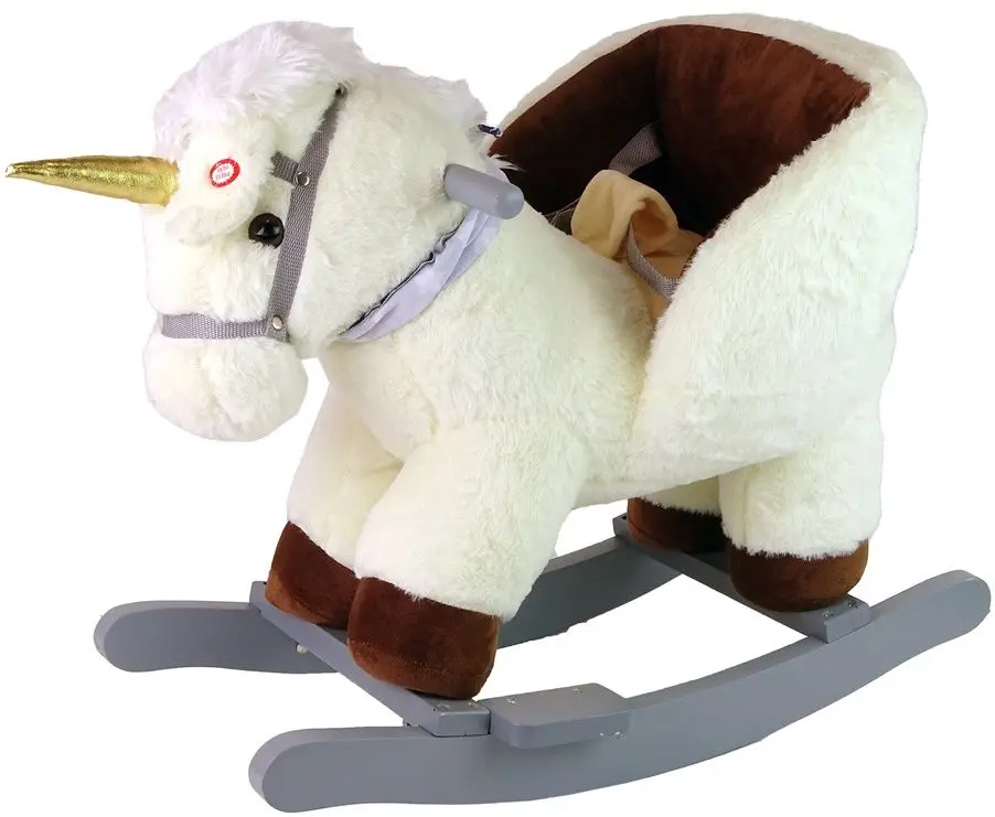 Игрушка-качалка LeanToys Little Unicorn 15633 (Cream/Brown) - 2