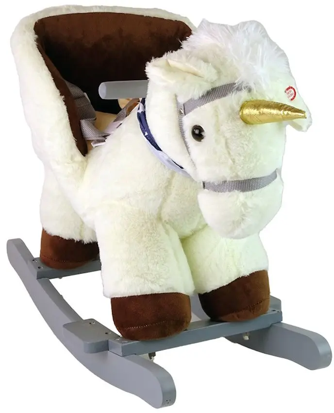 Игрушка-качалка LeanToys Little Unicorn 15633 (Cream/Brown) - 4