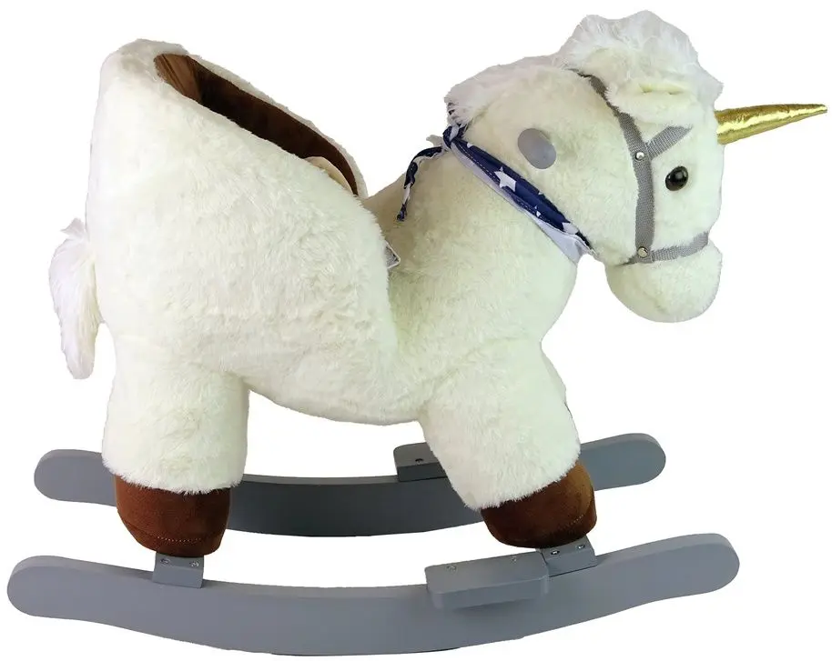 Игрушка-качалка LeanToys Little Unicorn 15633 (Cream/Brown) - 5