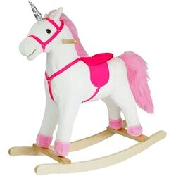Jucarie-balansoar LeanToys Unicorn 2252 (White/Pink)