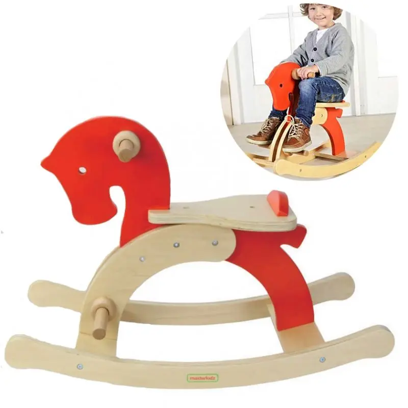 Игрушка-качалка Masterkidz MK01016 (Natural/Red) - 2