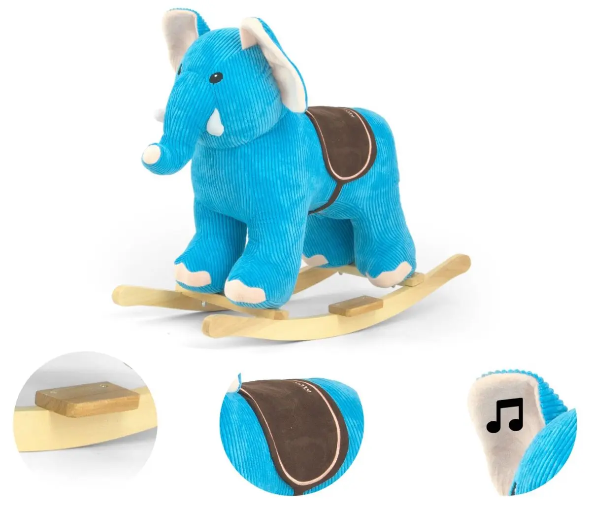 Игрушка-качалка Milly Mally Bujak Elephant (Blue) - 4