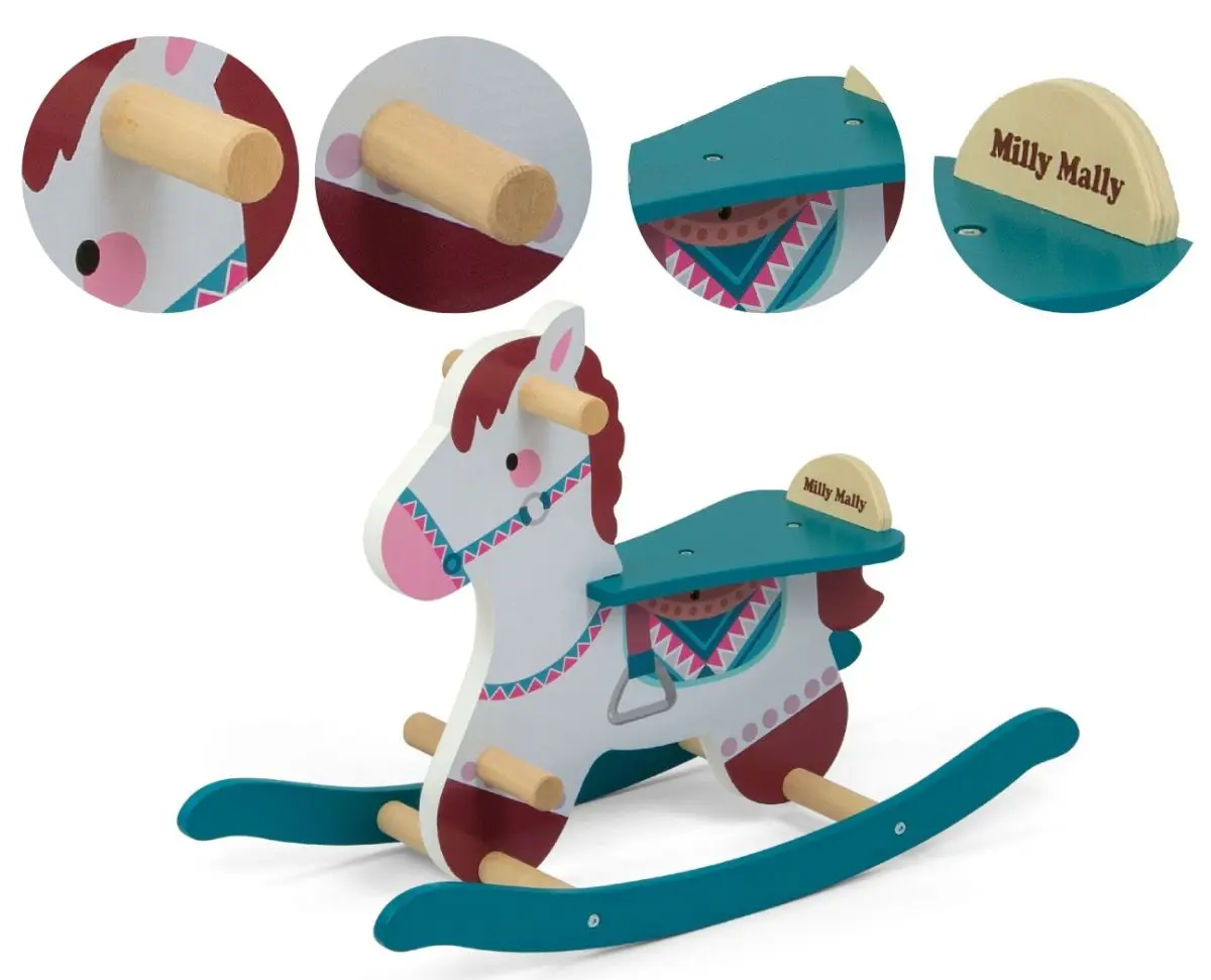 Jucarie-balansoar Milly Mally Kon Lucky 18 Horse (Blue) - 2