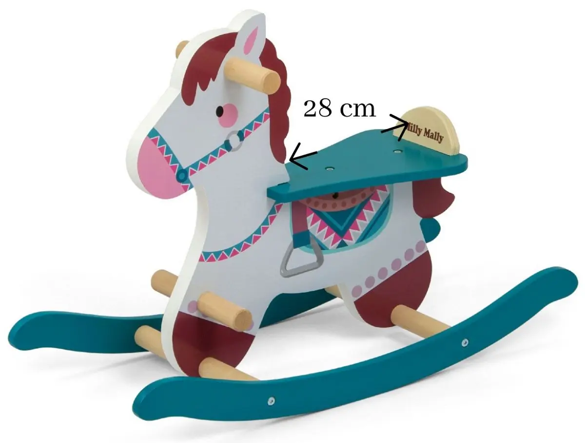 Jucarie-balansoar Milly Mally Kon Lucky 18 Horse (Blue) - 3