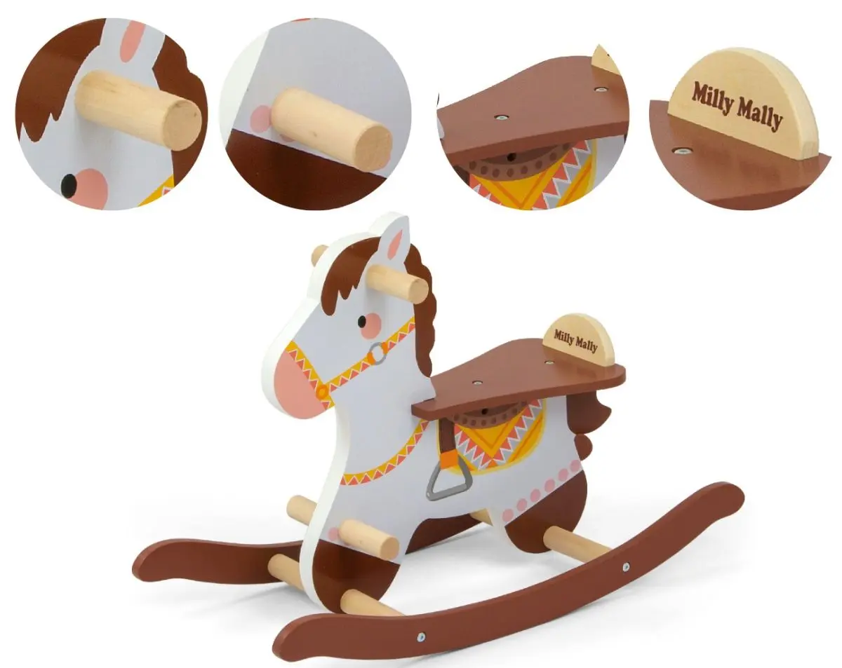 Jucarie-balansoar Milly Mally Kon Lucky 18 Horse (Brown) - 2