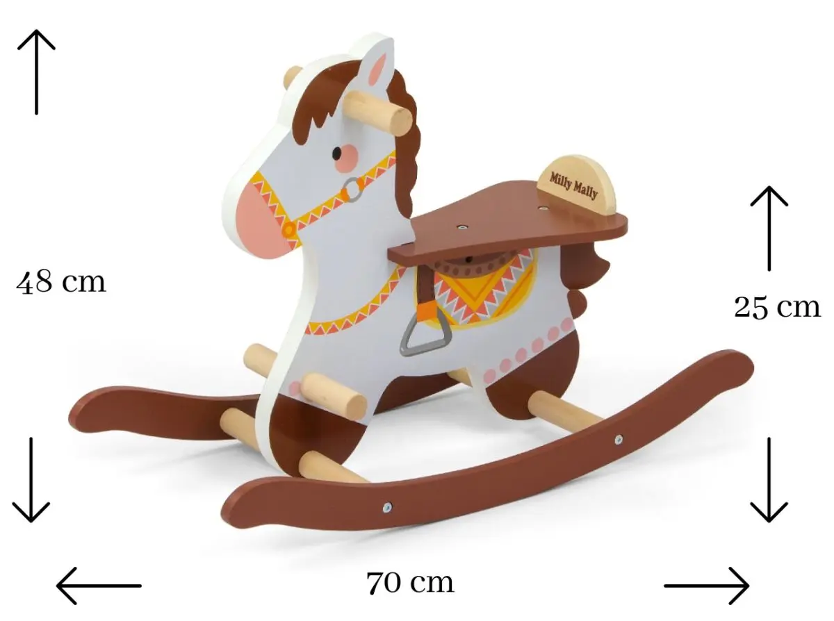 Jucarie-balansoar Milly Mally Kon Lucky 18 Horse (Brown) - 4