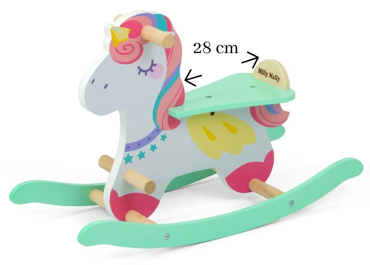 Jucarie-balansoar Milly Mally Kon Lucky 18 Unicorn (Turquoise) - 2