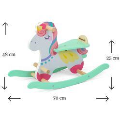 Jucarie-balansoar Milly Mally Kon Lucky 18 Unicorn (Turquoise) Thumb