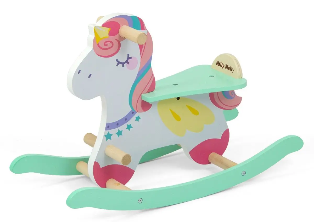 Jucarie-balansoar Milly Mally Kon Lucky 18 Unicorn (Turquoise)