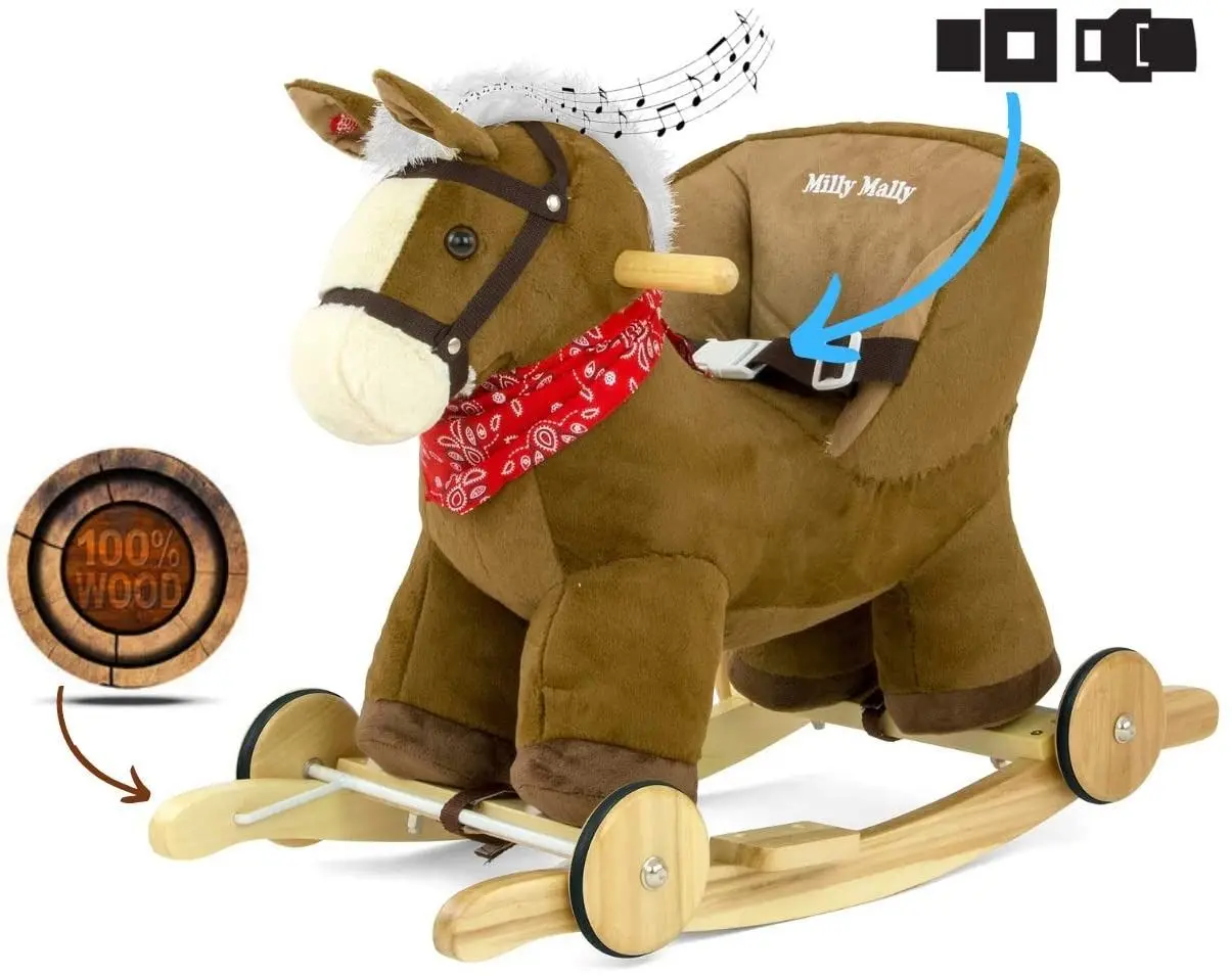 Jucarie-balansoar Milly Mally Kon Polly (Dark Brown)