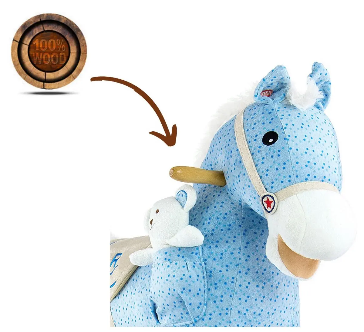 Jucarie-balansoar Milly Mally Kon Pony (Blue)