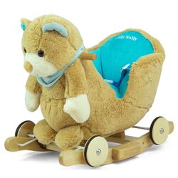 Jucarie-balansoar Milly Mally Mis Polly Bear (Blue/Light Brown)