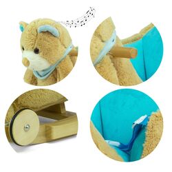 Jucarie-balansoar Milly Mally Mis Polly Bear (Blue/Light Brown) Thumb