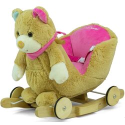 Jucarie-balansoar Milly Mally Mis Polly Bear (Pink/Light Brown)