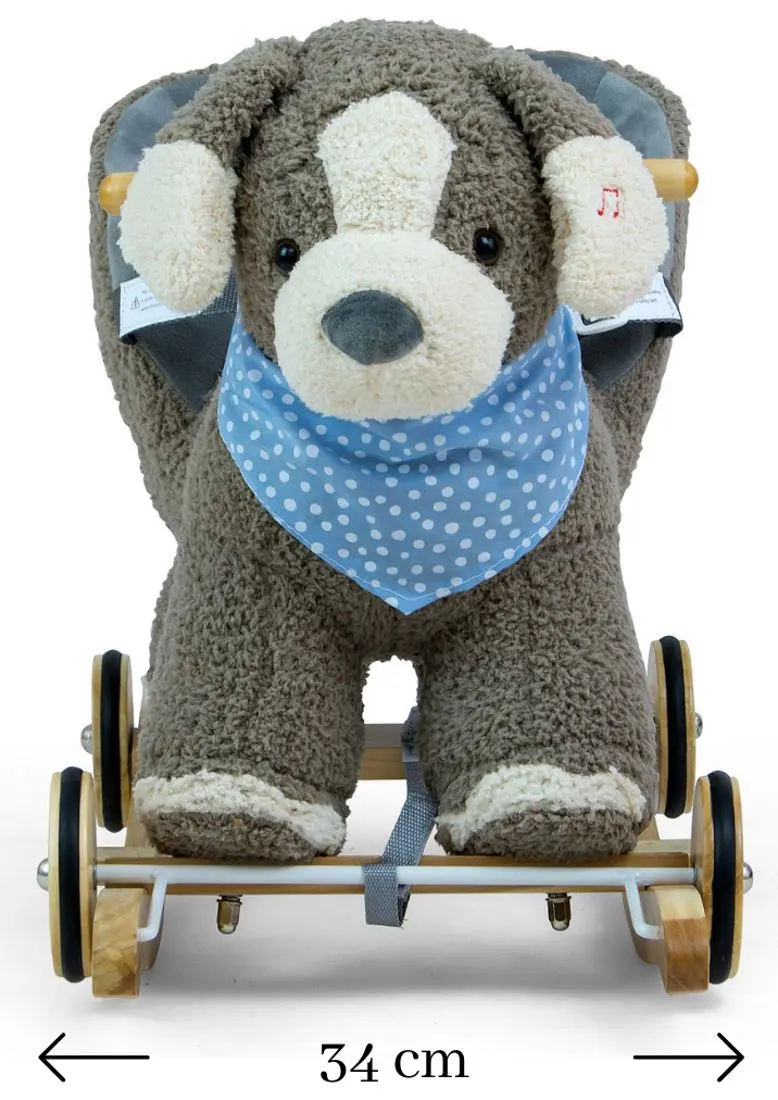 Jucarie-balansoar Milly Mally Polly Dog (Gray/Brown)