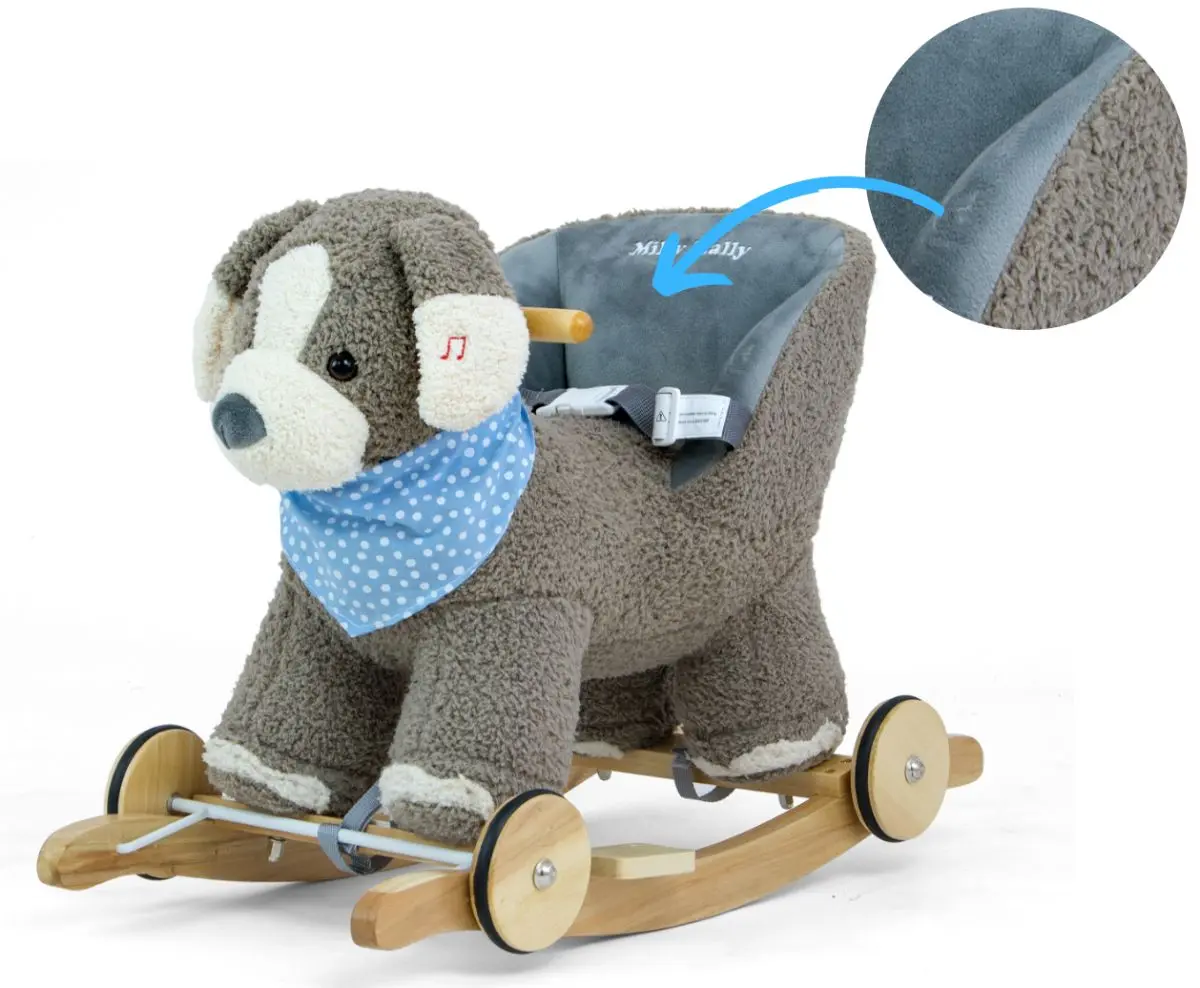 Jucarie-balansoar Milly Mally Polly Dog (Gray/Brown)