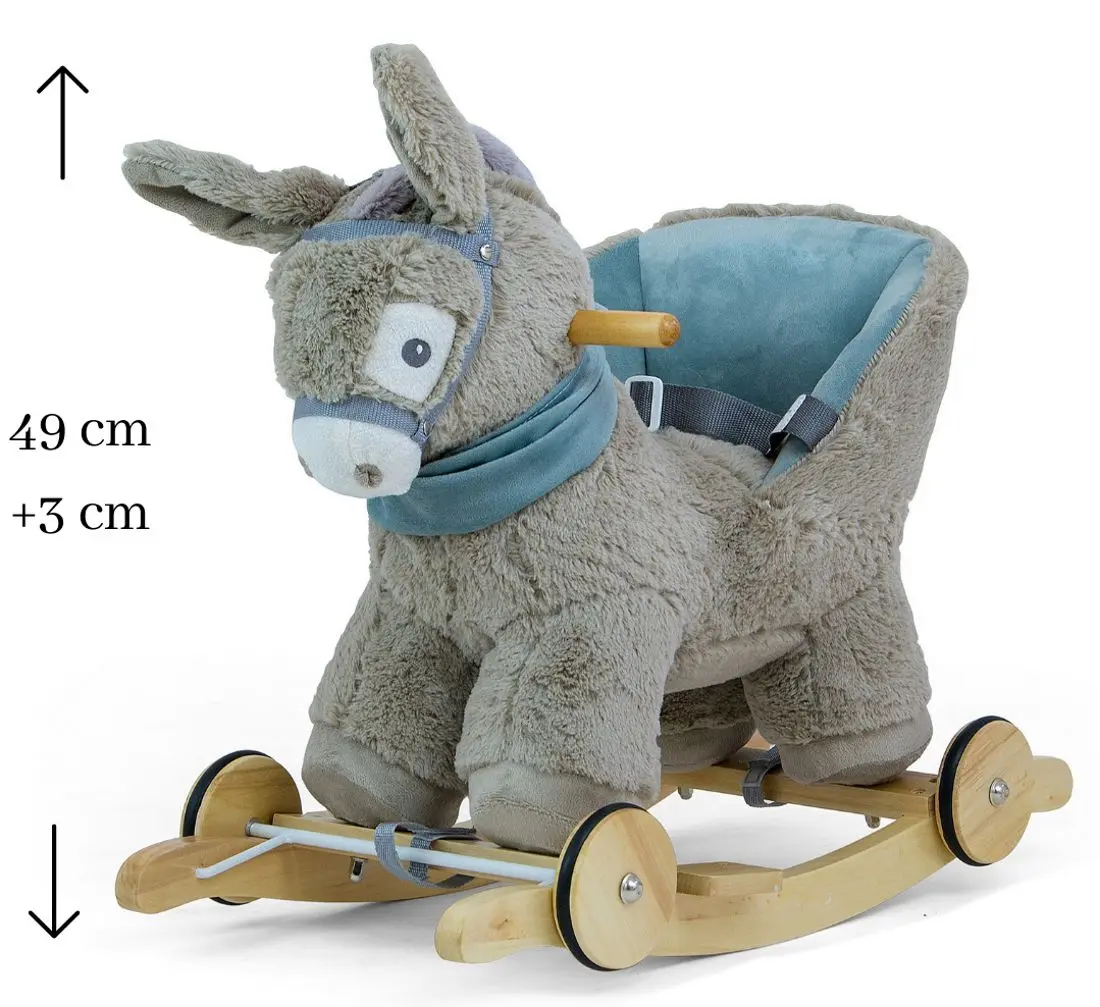 Jucarie-balansoar Milly Mally Polly Donkey (Gray/Blue)