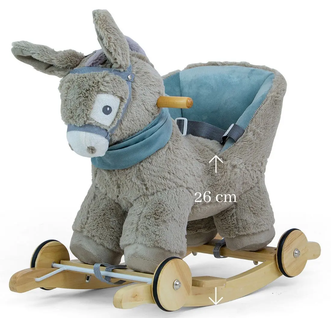 Jucarie-balansoar Milly Mally Polly Donkey (Gray/Blue)