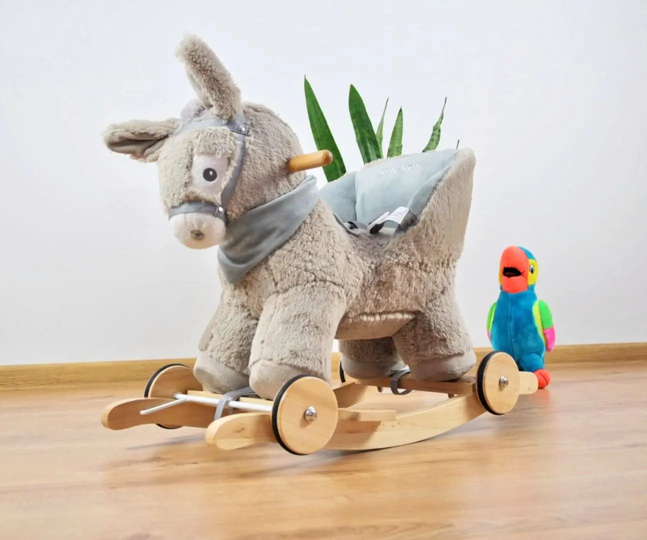 Jucarie-balansoar Milly Mally Polly Donkey (Gray/Blue)