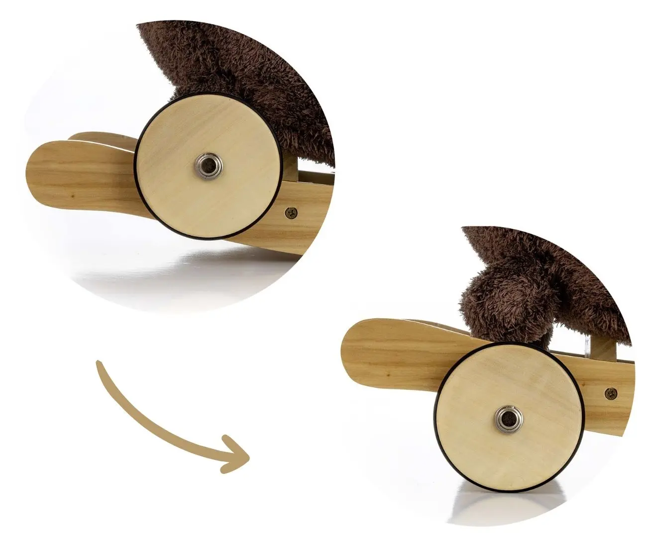 Jucarie-balansoar Milly Mally Polly Plus Dog (Brown)