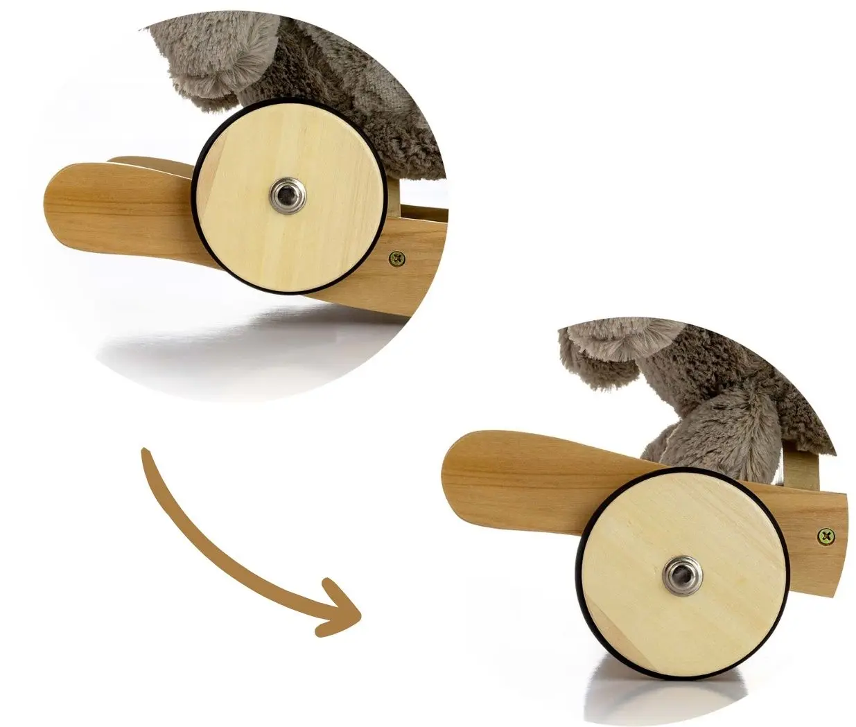 Jucarie-balansoar Milly Mally Polly Plus (Grey)