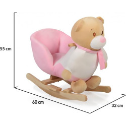 Jucarie-balansoar Moni Bear (Pink) Thumb