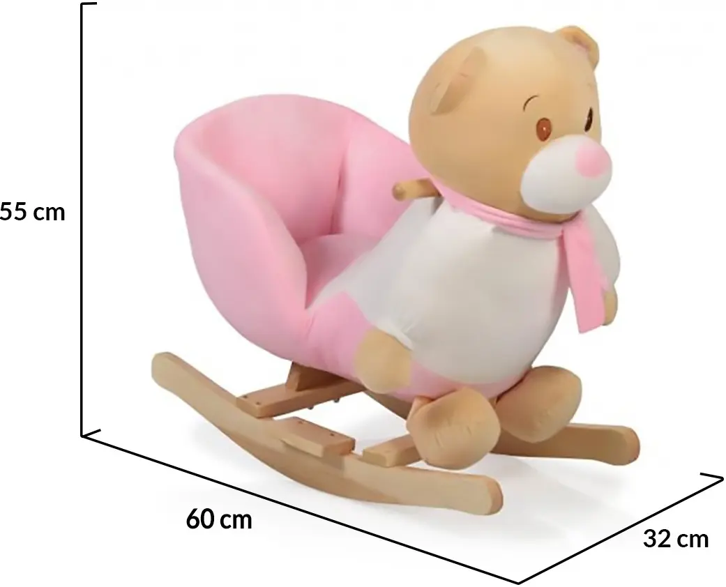 Jucarie-balansoar Moni Bear (Pink) - 5