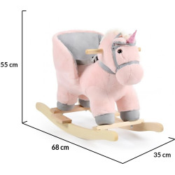 Jucarie-balansoar Moni Cookie WJ-6187 (Pink/Grey) Thumb