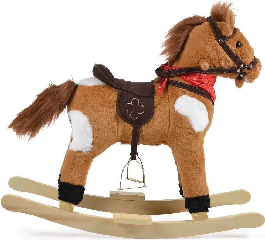 Jucarie-balansoar Moni Horse Thunder Khaki WJ-001 (Brown) - 2