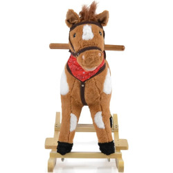Jucarie-balansoar Moni Horse Thunder Khaki WJ-001 (Brown) Thumb