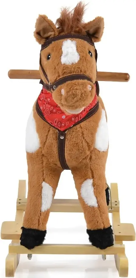 Jucarie-balansoar Moni Horse Thunder Khaki WJ-001 (Brown) - 3